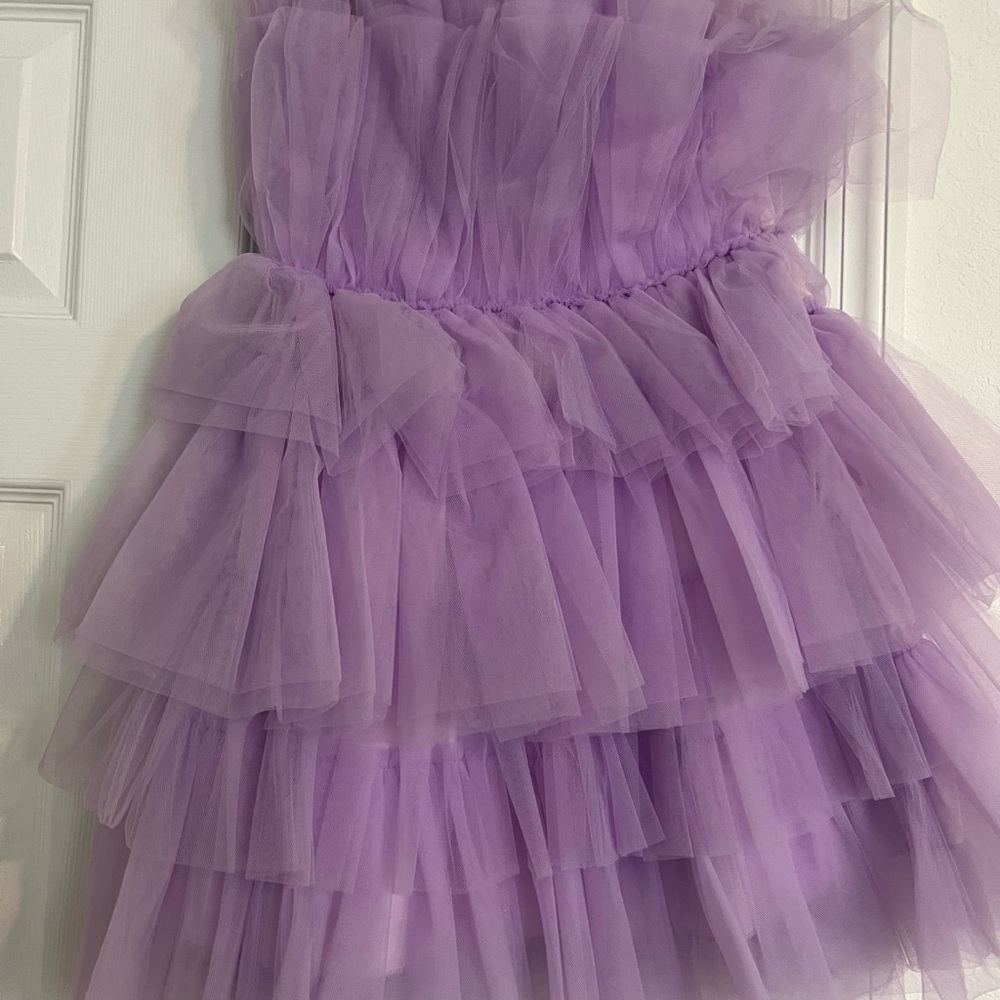 MARBLE Soft Purple Tulle Dress